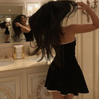 Colette Black Lace-Up Mini Dress