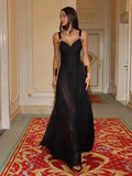 Monica Black Mesh Maxi Dress
