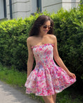 Meadow Pink Floral Mini Dress