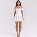 Alouette White Off-Shoulder Mini Dress