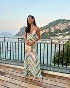 Invitation Only Summer Multicolor Maxi Dress