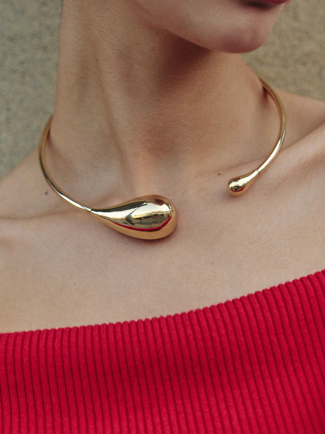 Self Love Gold Teardrop Necklace