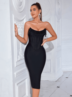 Cressida Black Corset Midi Dress
