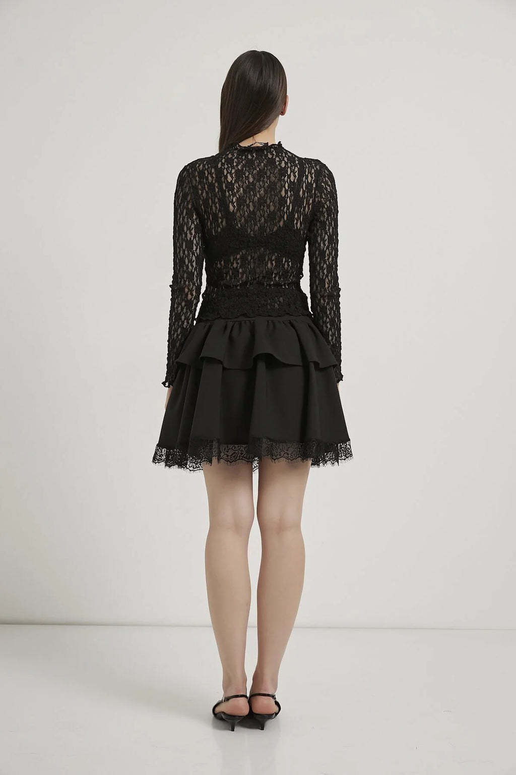 Obsession Black Sheer Lace Top