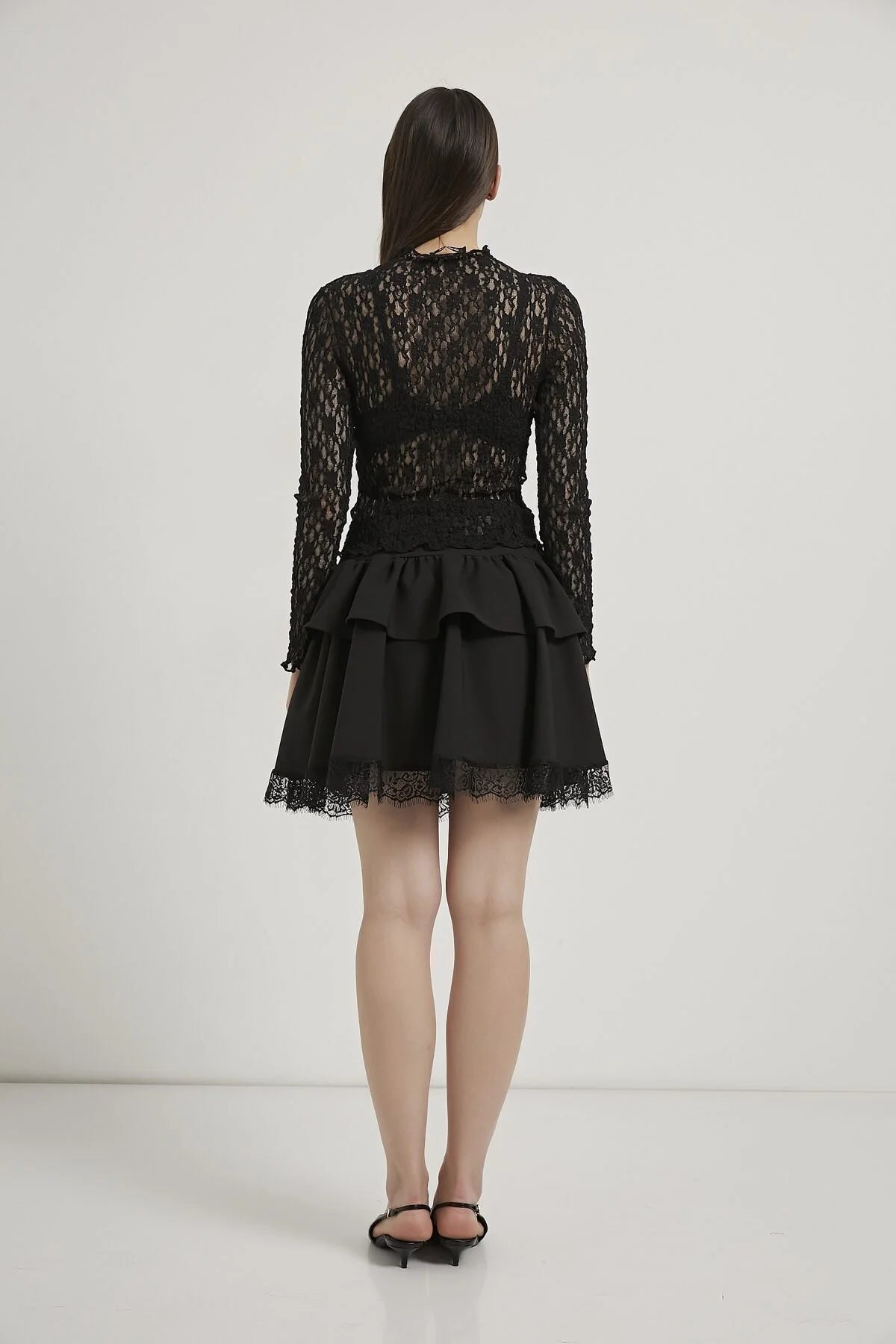 Obsession Black Sheer Lace Top