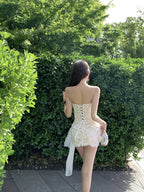 Sweetest Sin Ivory Lace Two-Piece Set