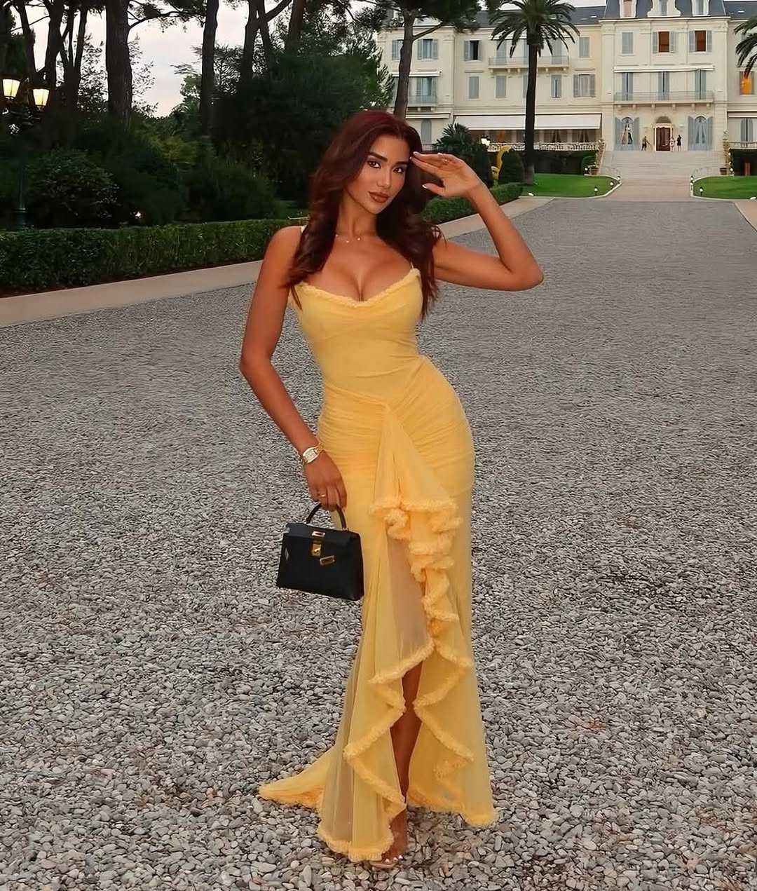 Molly Elegant Yellow Maxi Dress