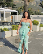 Molly Elegant Mint Green Maxi Dress