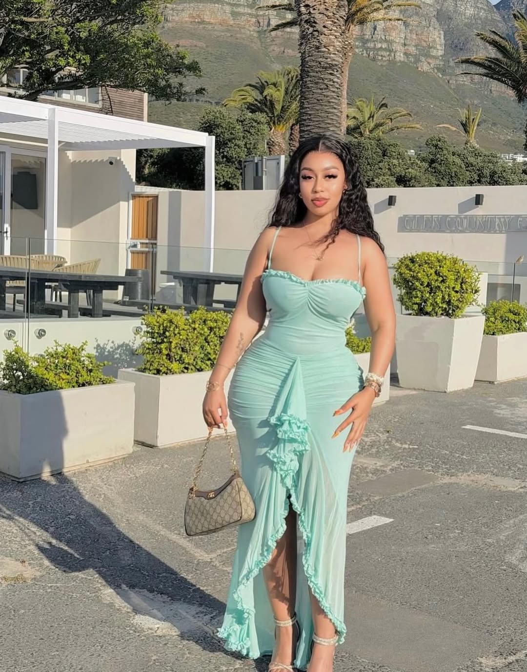 Molly Elegant Mint Green Maxi Dress