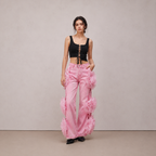 Diva Pink Floral Appliqué Jeans