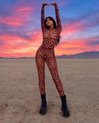 Desert Spell Burgundy Jumpsuit