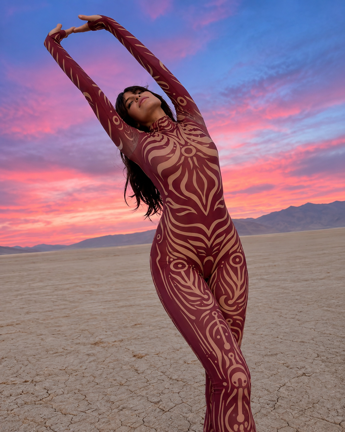 Desert Spell Burgundy Jumpsuit