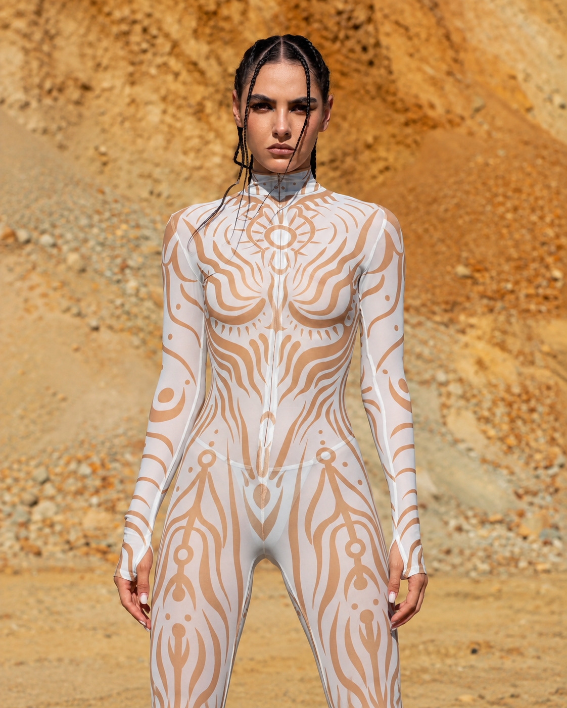 Desert Spell White Jumpsuit