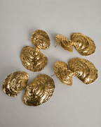 Ocean Whisper Gold Sculpted Earrings