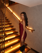 Perfect Chemistry Wine Mini Dress