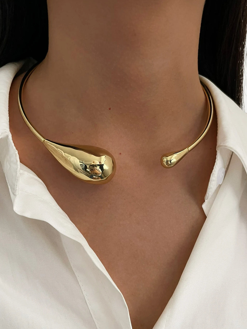 Self Love Gold Teardrop Necklace