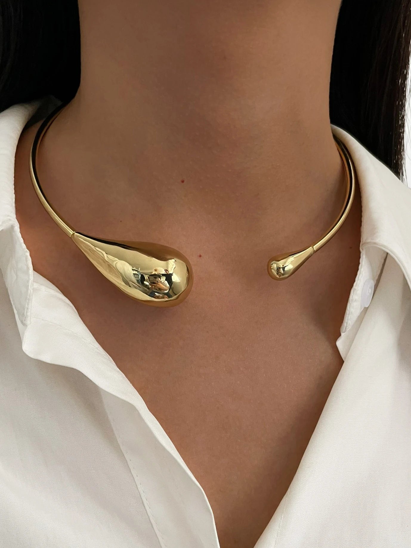 Self Love Gold Teardrop Necklace