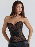 Phantom Black Lace Corset Top