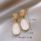 Golden Glaze Dangle Earrings
