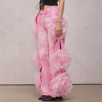 Diva Pink Floral Appliqué Jeans