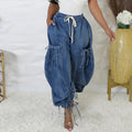 Tokyo Blue Cargo Balloon Pants