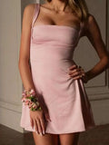 Petalia Pink Skater Mini Dress
