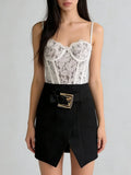 Main Character Black Mini Skirt