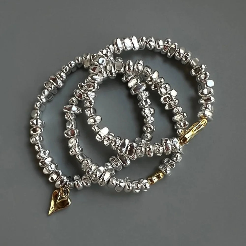 Cold Fusion Silver Bracelet Set