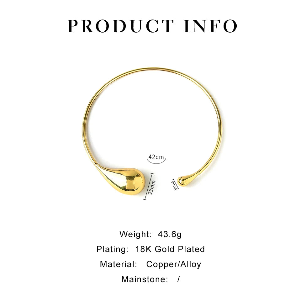 Self Love Gold Teardrop Necklace