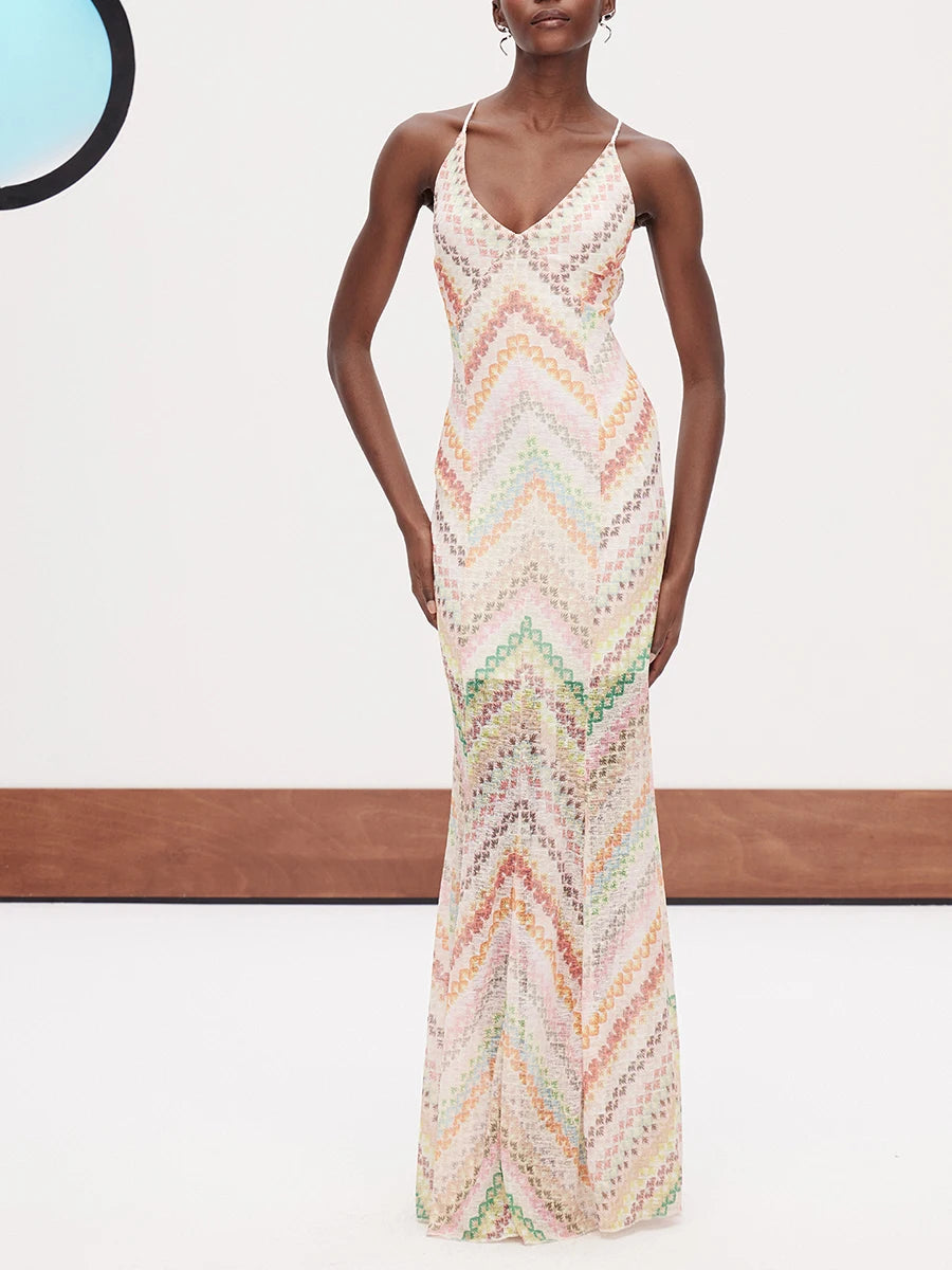 Invitation Only Summer Pastel Maxi Dress