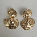 Ocean Whisper Gold Sculpted Earrings