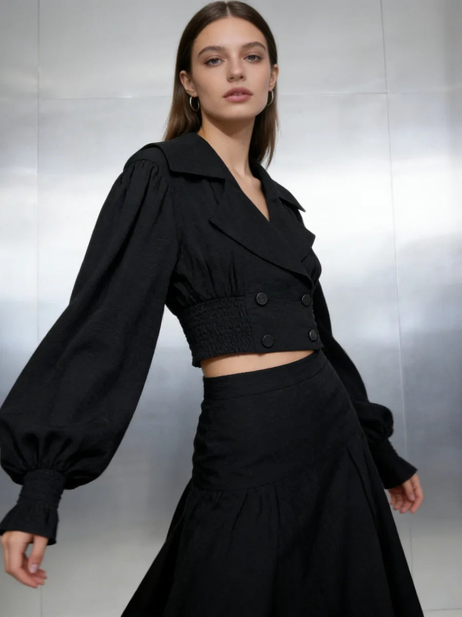 Blair Black Jacket Blouse