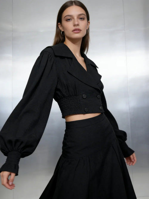 Blair Black Jacket Blouse