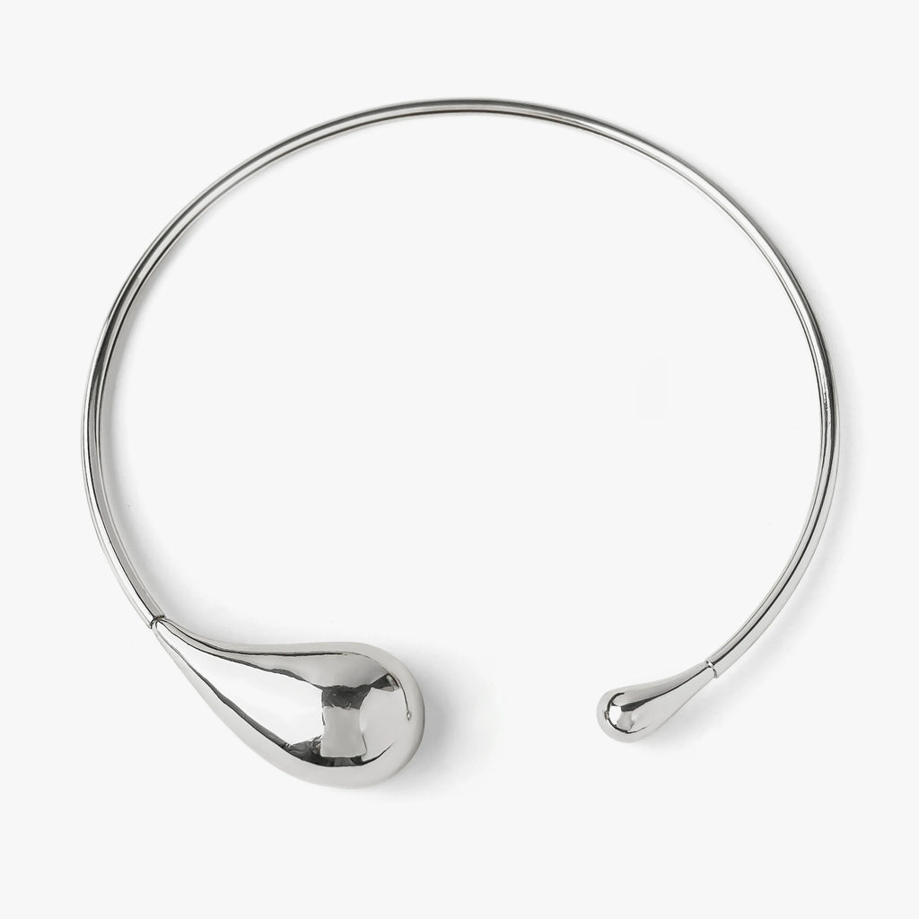 Self Love Silver Teardrop Necklace
