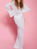 Monarch White Sheer Cover-Up Dress
