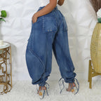 Tokyo Blue Cargo Balloon Pants