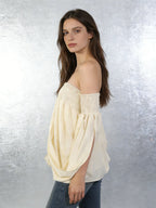 Heaven Ivory Off-Shoulder Top