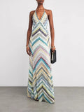 Invitation Only Summer Multicolor Maxi Dress