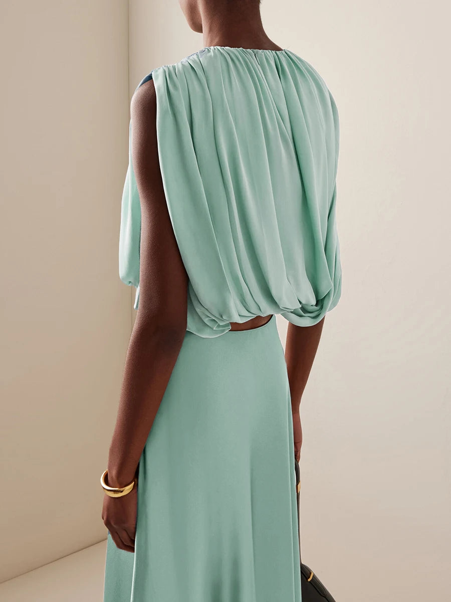 Isla Mint Drape Top
