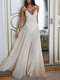 Monica White Mesh Maxi Dress