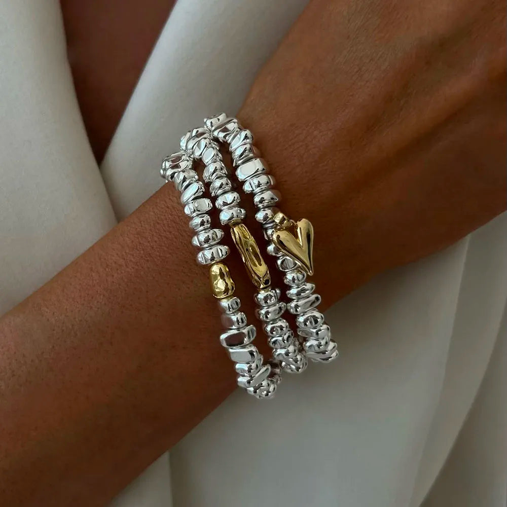 Cold Fusion Silver Bracelet Set