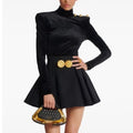 Unstoppable Black Button Two-Piece Set