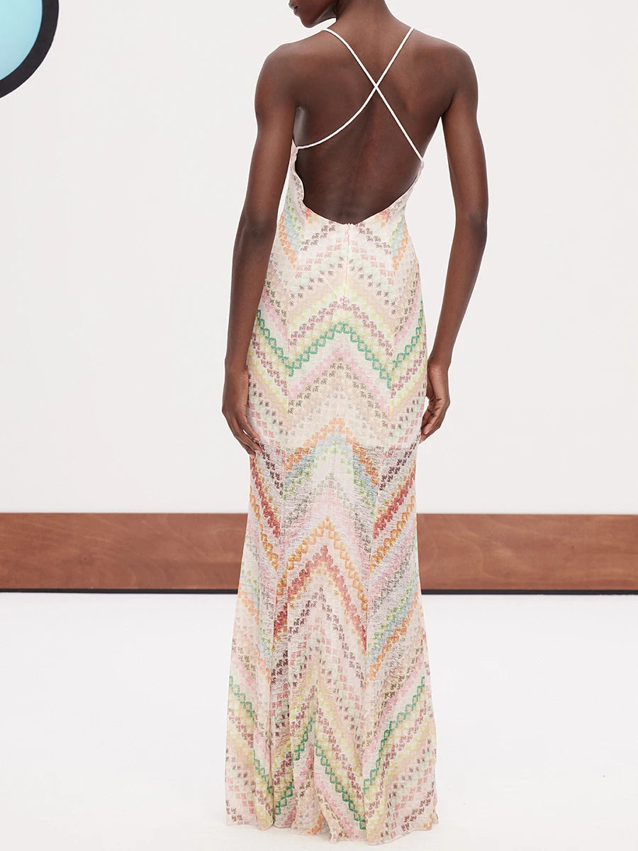 Invitation Only Summer Pastel Maxi Dress