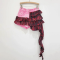 Kiss Pink Layered Ruffle Shorts