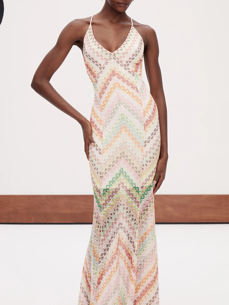 Invitation Only Summer Pastel Maxi Dress
