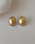 Silent Confession Silver-Trim Pearl Earrings