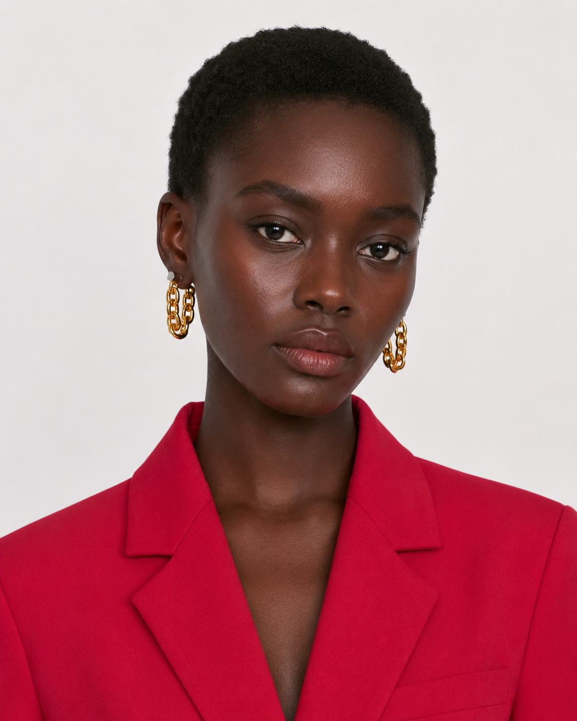 Two-Tone Chain Earrings