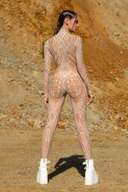 Wild Veins White Jumpsuit