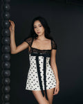 Bijou Ivory Polka Dot Mini Dress