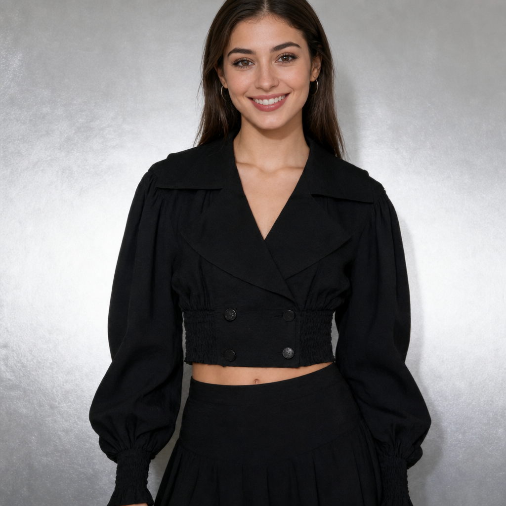 Blair Black Jacket Blouse